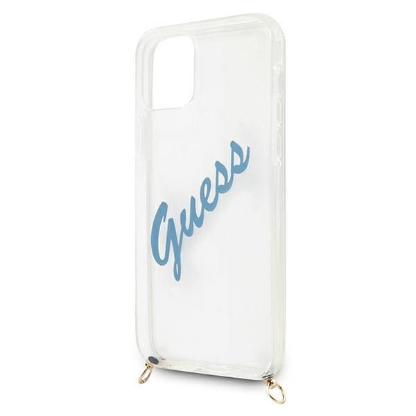 Guess GUHCP12SCRTVSBL iPhone 12 mini 5,4" niebieski/blue hardcase Script